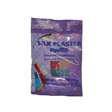 Блестки для штукатурки SILK PLASTER точка серебро 10 гр