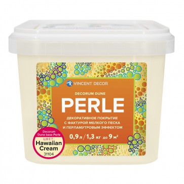 Покрытие декоративное Decorum Dune base Perle 0,9 л hawaiian cream Vincent Decor