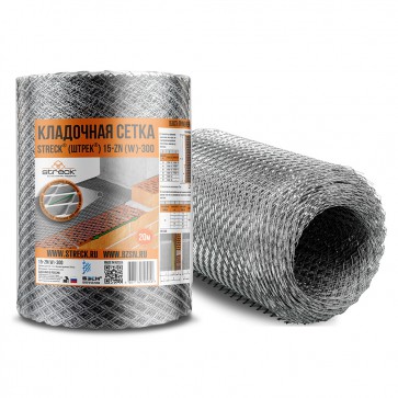 Сетка кладочная 15 Zn W-300 300 мм 20 м Streck