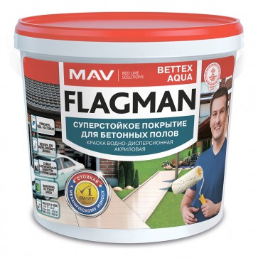 Эмаль для бетонных полов акриловая Flagman Bettex Aqua серая 1 л
