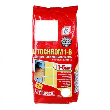 Затирка для швов 1-6 мм белая LITOCHROM 1-6 Litokol 5 кг