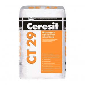 Штукатурка и ремонтная шпаклевка Ceresit CT 29 25 кг