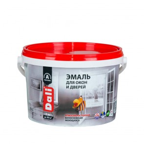 Эмаль для окон и дверей полуматовая Dali белая 3 кг