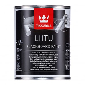 Эмаль для школьных досок матовая Tikkurila Liitu черная 1 л